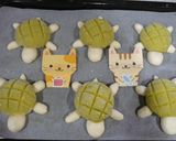 カメさん抹茶メロンパン作り方10写真