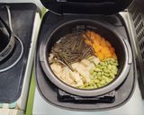 たけのことわらびの山菜おこわ作り方4写真