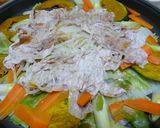野菜たっぷり♪ヘルシー蒸し豚作り方5写真