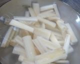 蓮根の縦切り塩きんぴら作り方1写真