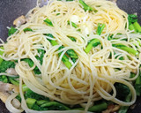 菜の花とあさりのスパゲッティ作り方5写真