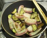 茄子とかまぼこの味ポン炒め作り方4写真