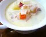 だしの素でΦ和風野菜スープ作り方6写真