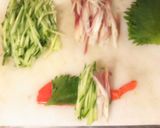 簡単！スモークサーモンで薬味マキマキ♫♬作り方2写真