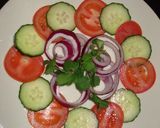 毎日の食卓用　インド料理用付け合せサラダ作り方4写真