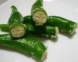 しし唐の厚揚げ詰め甘辛からめ作り方6写真