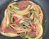 下味冷凍で時短！牛肉と野菜のプルコギ風作り方4写真