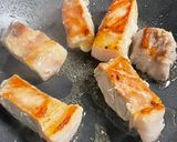 美味い❣️ごろっと豚ロースと夏野菜のトンテキ炒め作り方3写真