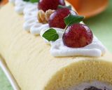 ブルーベリーチーズ♡巨峰のロールケーキ作り方24写真