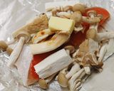 鮭ときのこで秋のホイル焼き作り方4写真