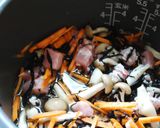 豆鼓とひじきの中華風炊き込みご飯作り方3写真