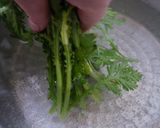 春菊の柚子胡椒パスタ作り方1写真