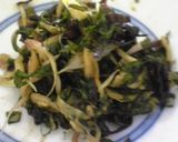 香味野菜の塩昆布和え作り方1写真