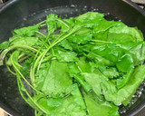 宮内菜（かき菜）の胡桃マヨネーズ作り方1写真