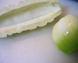 白ゴーヤとたまねぎのツナサラダ作り方1写真