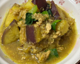 さつま芋と鶏そぼろのカレー煮♪作り方6写真