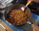 ナポリタン目玉焼き載せ作り方1写真