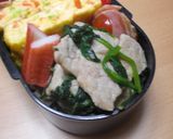 豚肉（赤み）とほうれん草のバター炒め作り方8写真