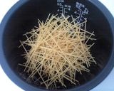 手抜きごはん❤炊飯器で和風スパゲッティー作り方1写真