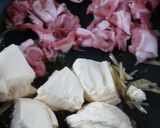 ゴーヤのかわりに春菊でチャンプルー作り方6写真