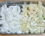 新玉葱とエコ野菜スープ作り方1写真