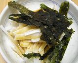 長芋のかき醤油かけもみ海苔乗せ♪作り方3写真