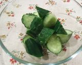 超簡単☆ほんのり梅風味きゅうりの浅漬け作り方3写真