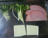 お弁当♬♫ かいわれのハムマヨチーズ巻き作り方1写真
