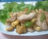 栗と鶏肉の中華いため作り方4写真