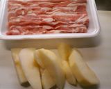 リンゴの肉巻き赤ワイン煮作り方1写真
