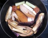 とろとろ茄子と梅♪カレイの煮付け作り方3写真