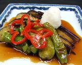 茄子としし唐の和風バルサミコマリネ作り方3写真