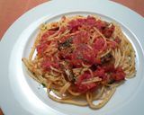 オイルサーディンのトマトソースパスタ作り方5写真