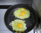 あまった千切りキャベツde目玉焼き作り方4写真