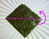 【簡単】お弁当に海苔の飾り切り♪作り方1写真
