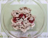 簡単今夜の夕飯！豚しゃぶ梅ぼしポン酢和え作り方8写真