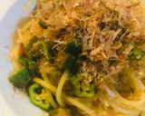 シンプルパスタ●オクラの和風パスタ作り方3写真