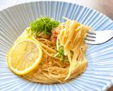 95℃「出汁しょうゆ」冷製明太パスタ作り方56写真