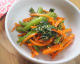 大葉香る♪いんげん・人参・大葉の胡麻和え作り方4写真