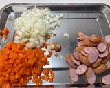 カレー炒飯作り方1写真