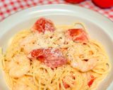 ワンパンで簡単！生トマトのクリームパスタ作り方4写真