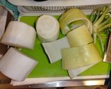 もっちもちヘルシー蟹かま入り大根餅作り方1写真