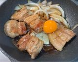 煮込まない簡単豚バラブロックの甘煮丼作り方3写真