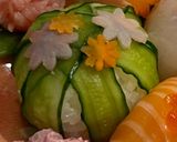 お祝い、ひな祭りに✽花手まり寿司✽作り方29写真