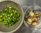 みょうが入り青唐辛子味噌作り方1写真