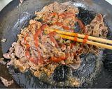簡単！牛肉ケチャップ炒め作り方3写真