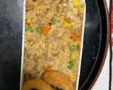 レンジクリーミーピリ辛シーフード炒飯弁当作り方15写真