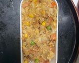 レンジ中華風梅トマトシーフード炒飯弁当作り方13写真