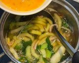 *チンゲン菜とかにかまのかき玉スープ*作り方4写真