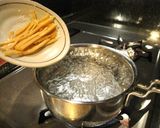 水の代わりにチェダーチーズで作るうどん麺作り方24写真